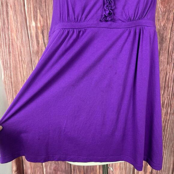 Express Purple Y2K Tank Top Halter Neck Womens Size Large L - Picture 5 of 8